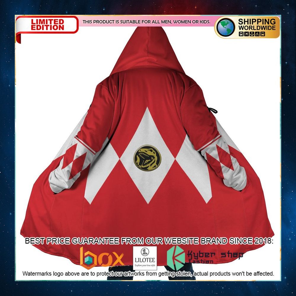 red ranger mighty morphin power rangers dream cloak coat 1 698