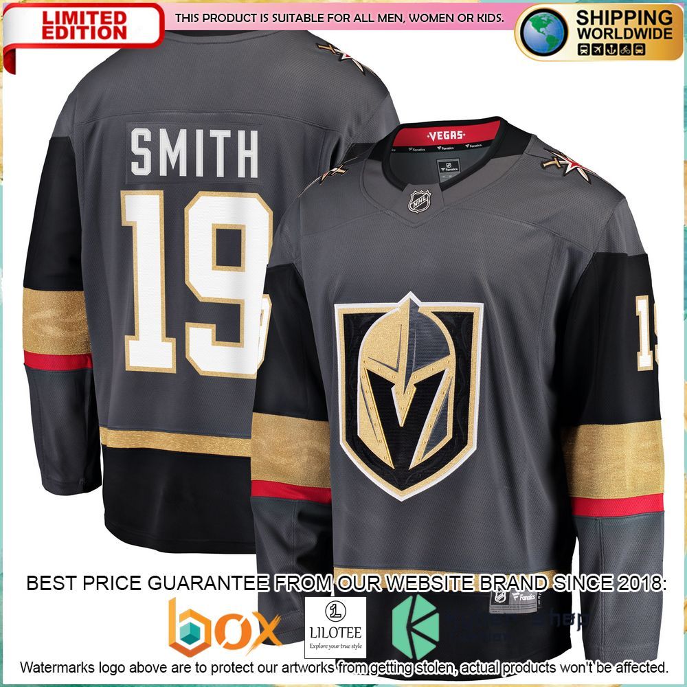 reilly smith vegas golden knights black hockey jersey 1 120