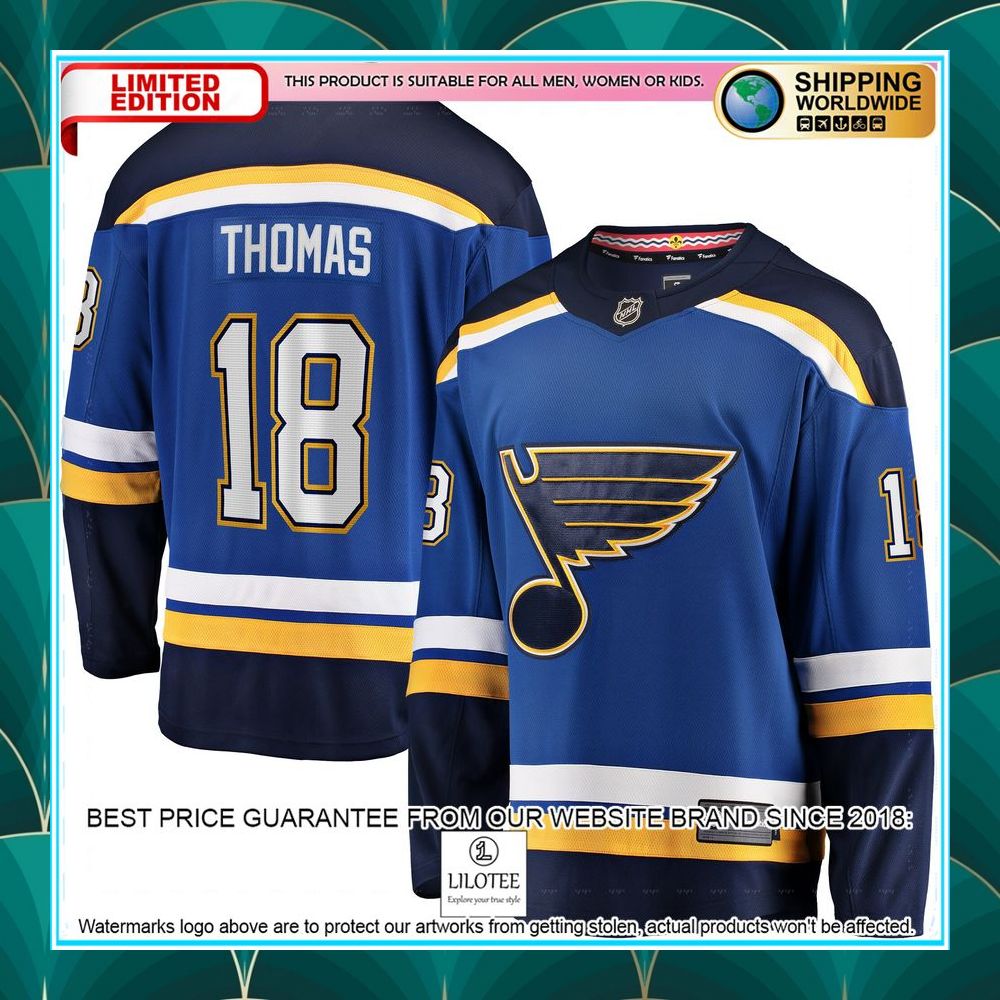 robert thomas st louis blues home blue hockey jersey 1 627