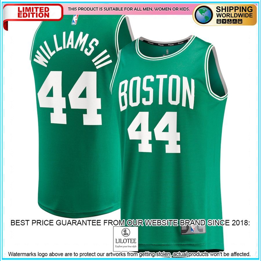 robert williams iii boston celtics 2021 22 kelly green basketball jersey 1 631