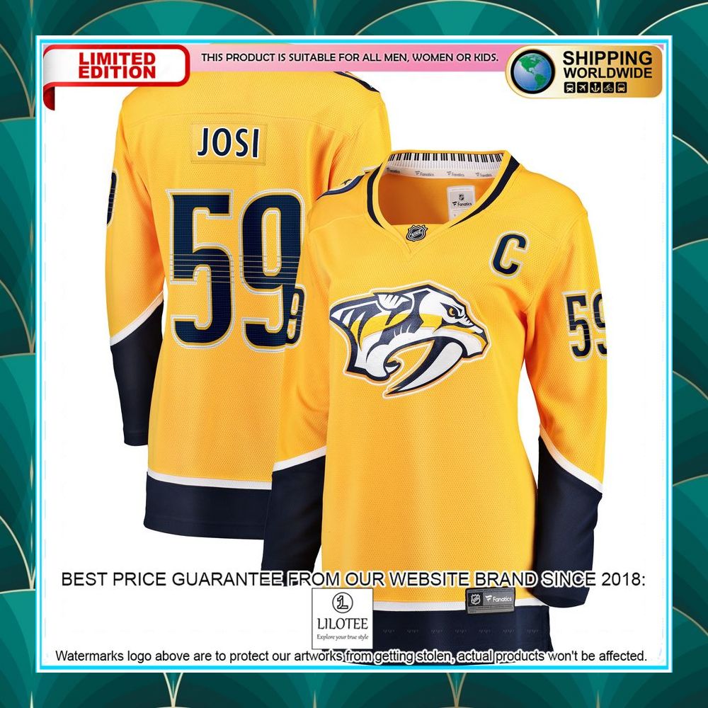 roman josi nashville predators womens premier gold hockey jersey 1 915