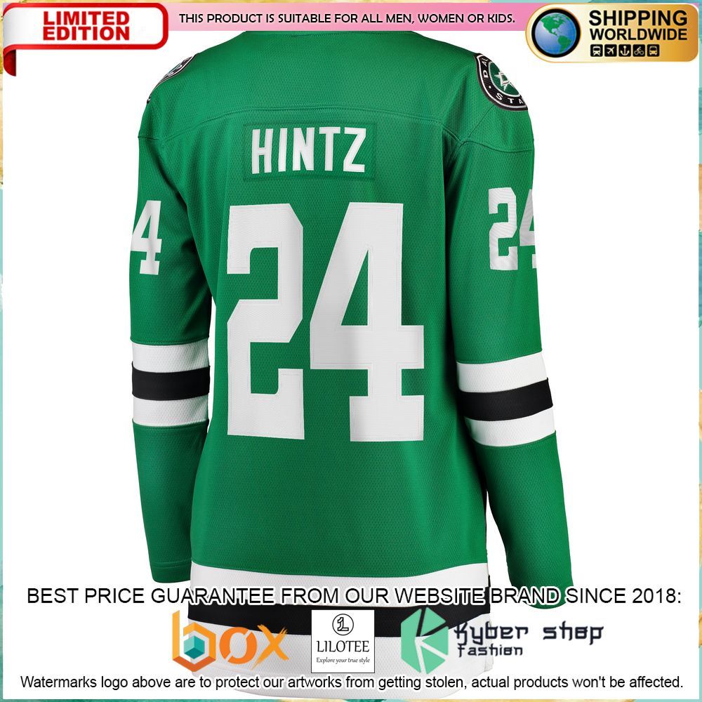 roope hintz dallas stars womens kelly green hockey jersey 3 571