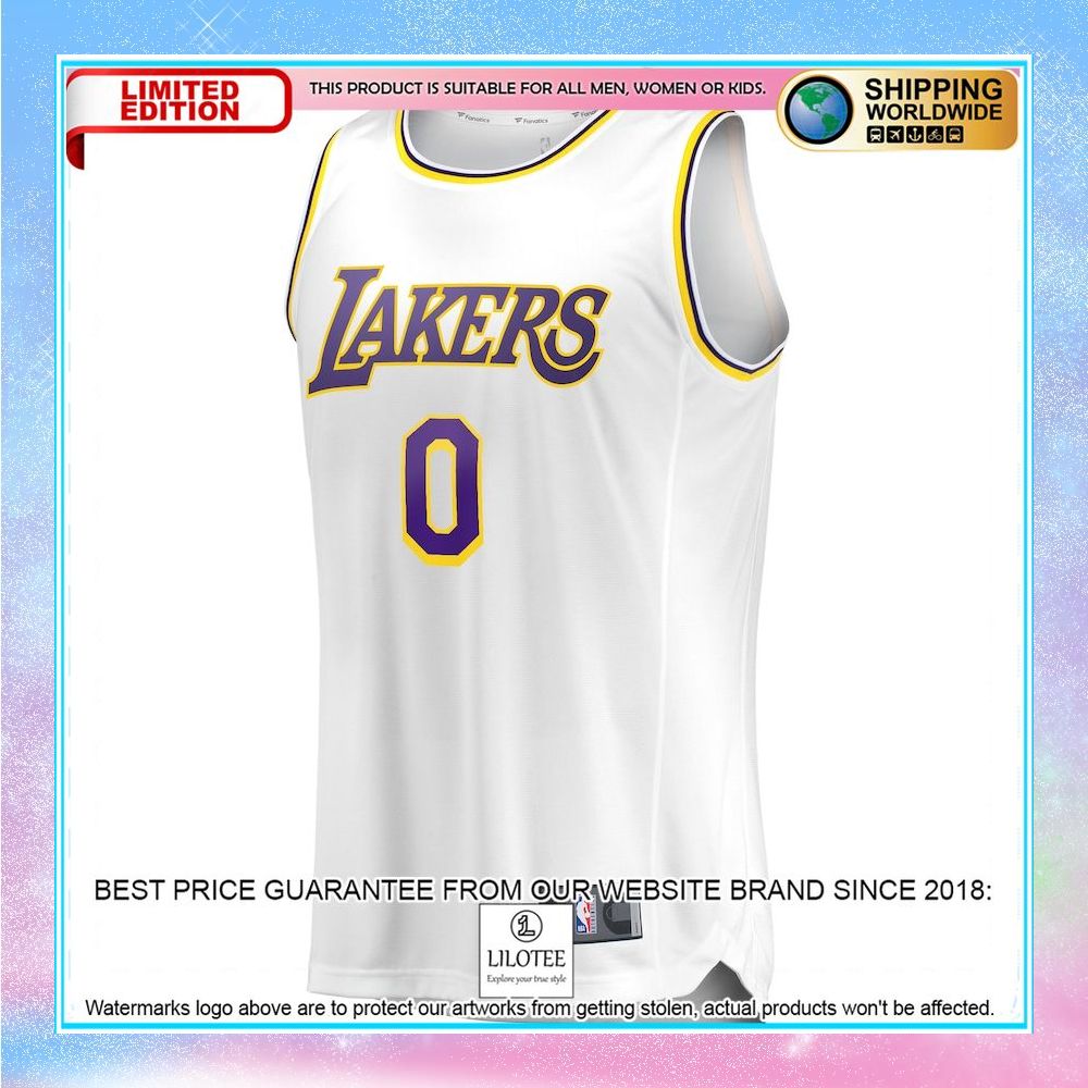russell westbrook los angeles lakers 2020 21 player white basketball jersey 2 354