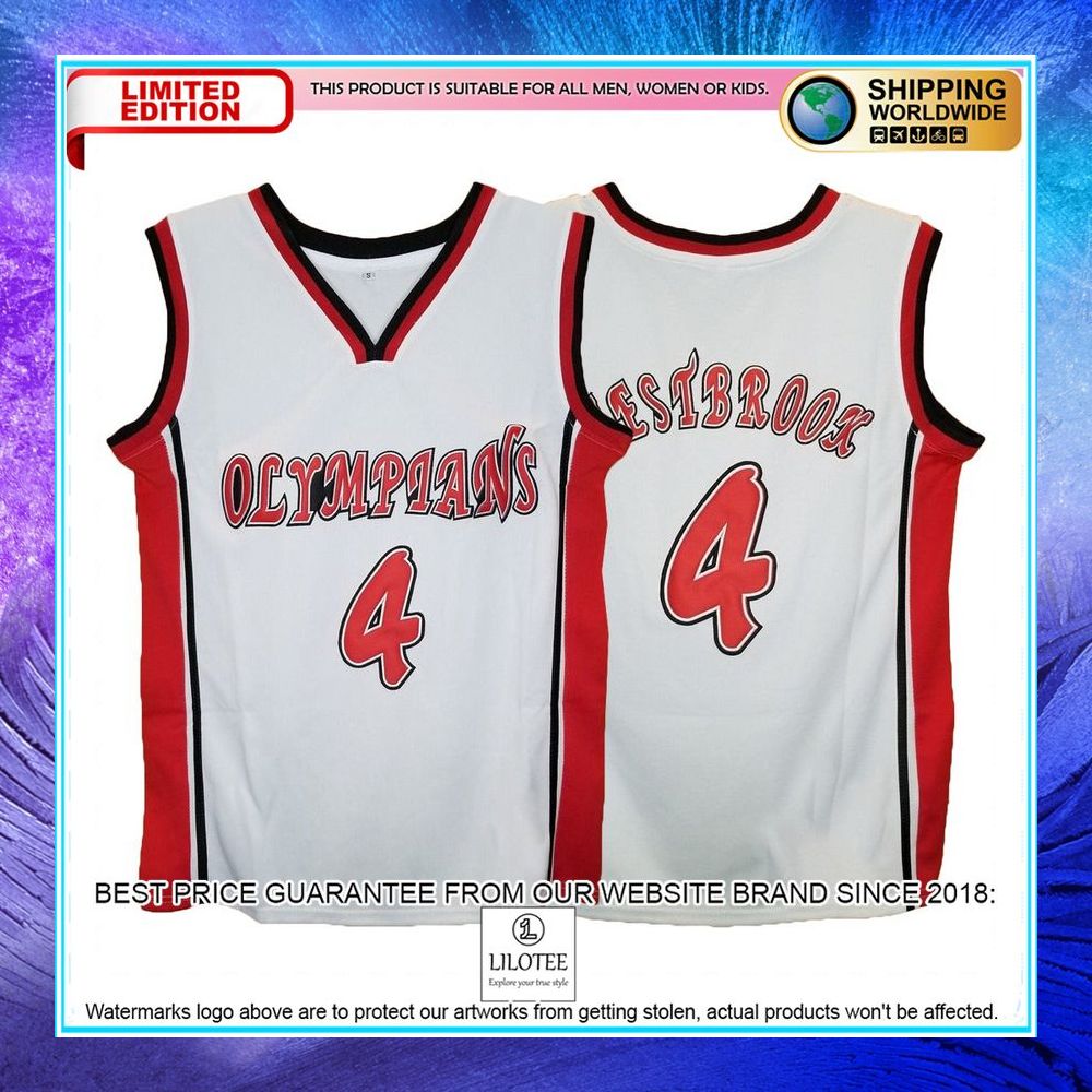 russell westbrook olympians high school white basketball jersey 1 670