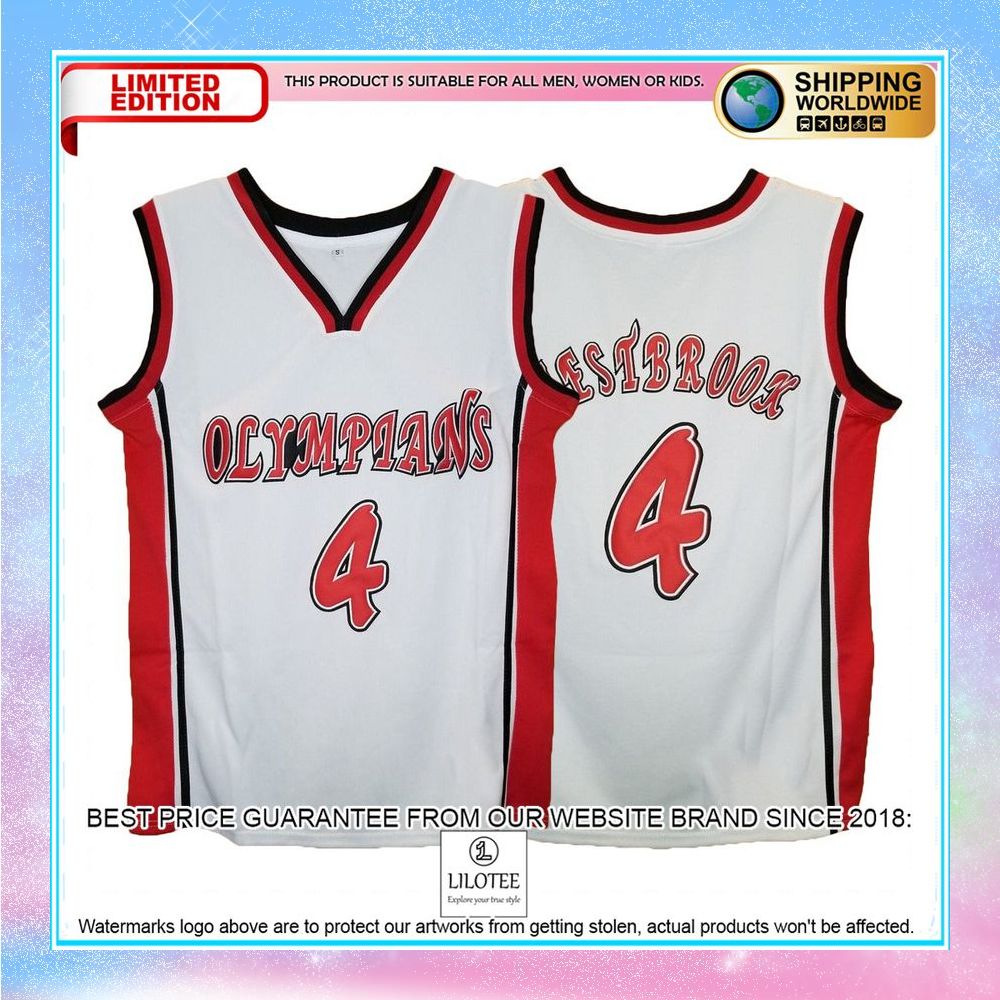 russell westbrook olympians high school white basketball jersey 1 799