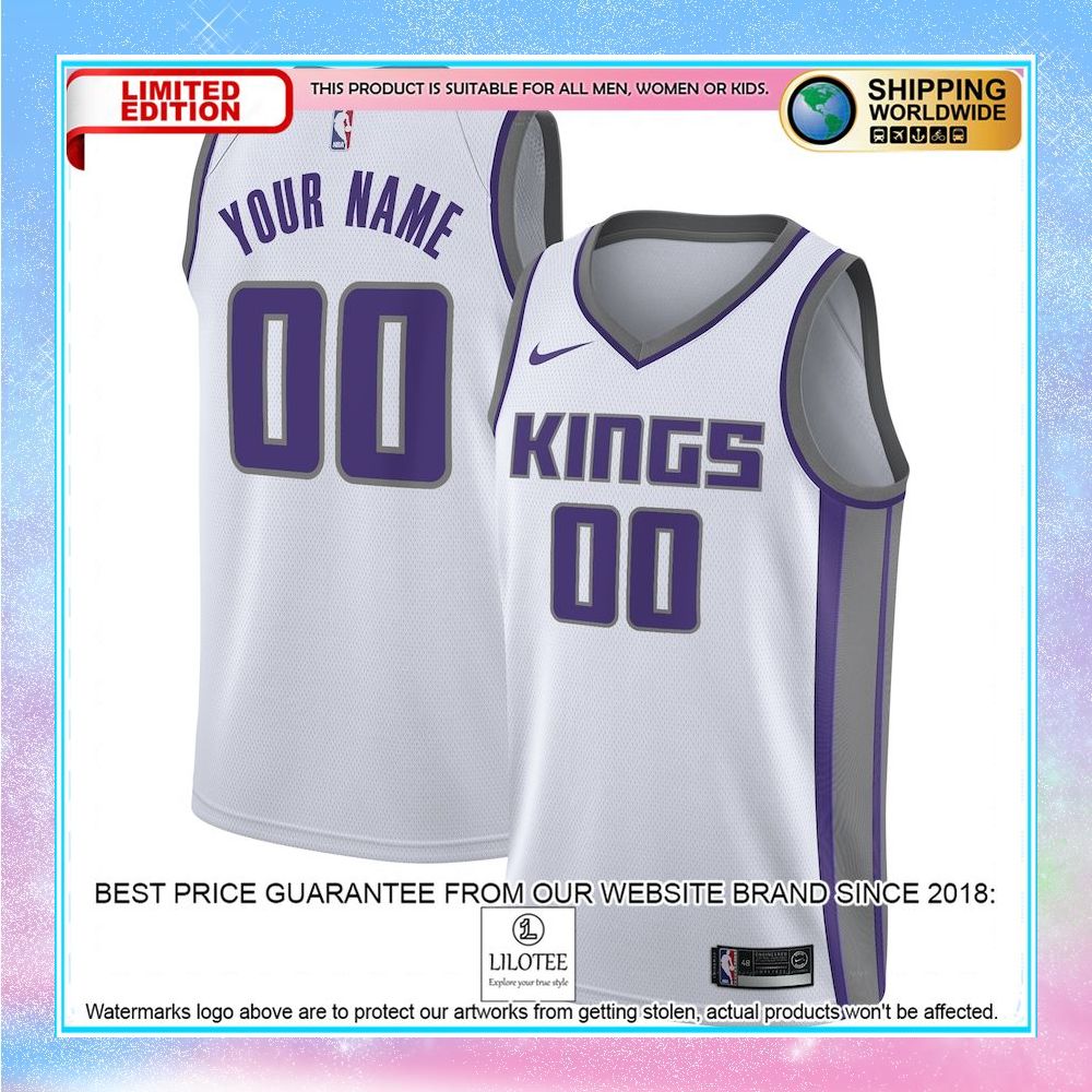sacramento kings nike custom white basketball jersey 1 253