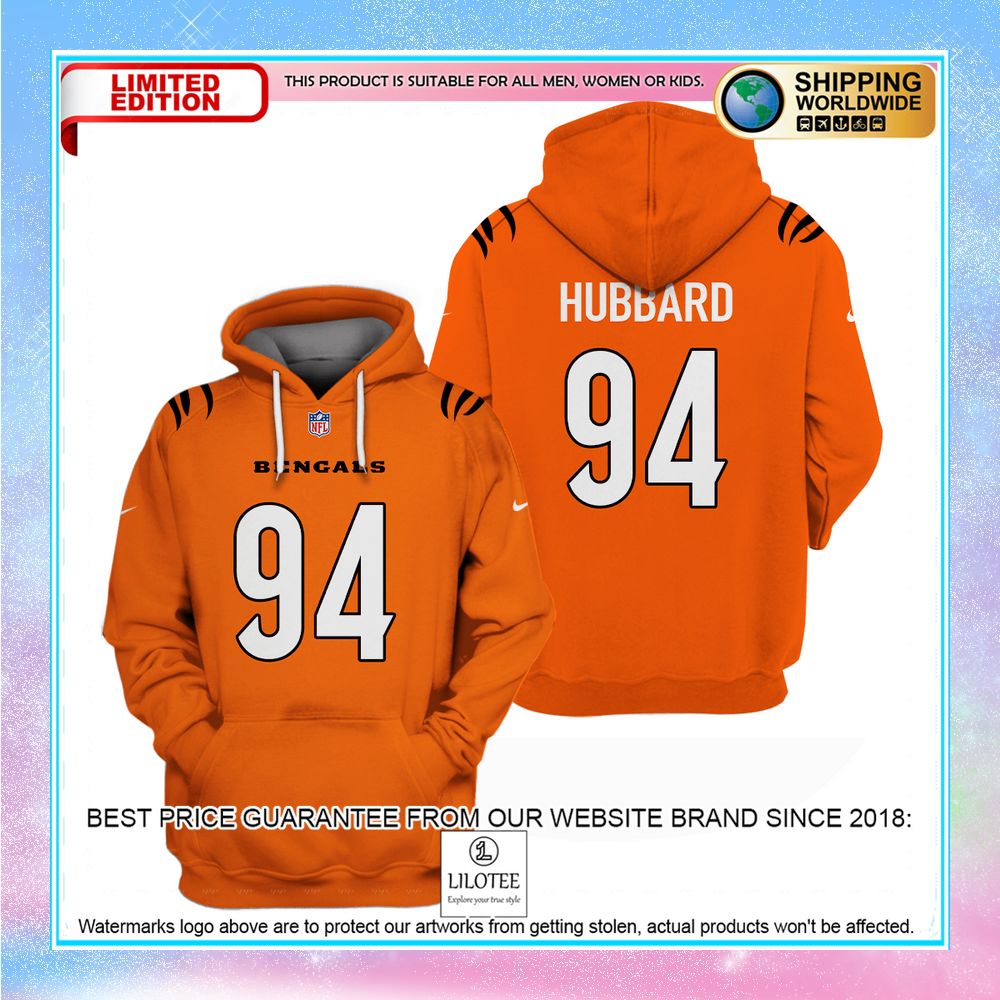 sam hubbard 94 cincinnati bengals orange shirt hoodie 1 415