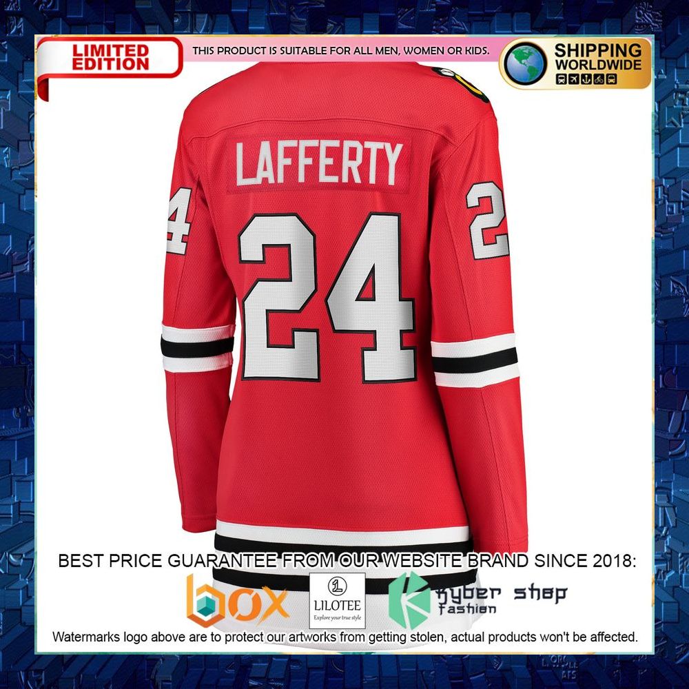Sam Lafferty Chicago Blackhawks Women’s Red Hockey Jersey - LIMITED EDITION 7 sam lafferty chicago blackhawks womens red hockey jersey 3 745