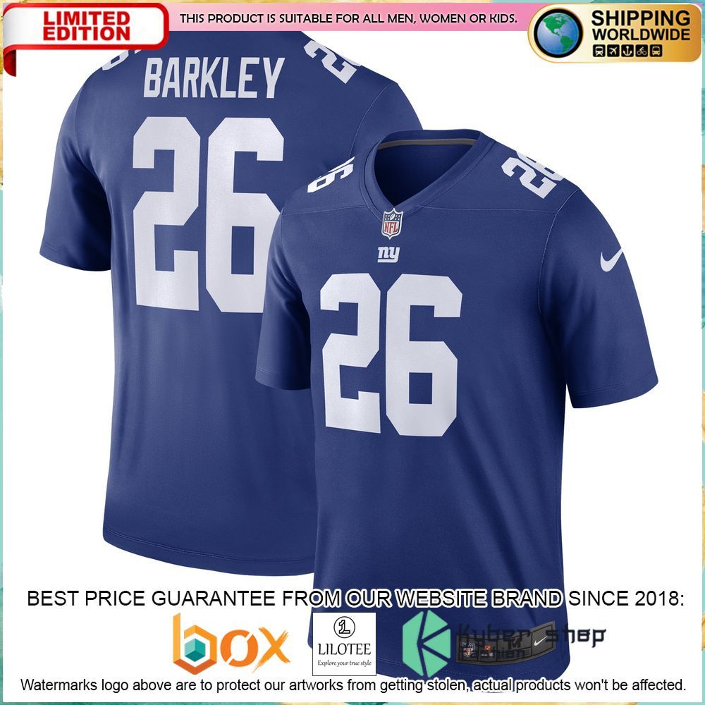 saquon barkley new york giants nike legend royal football jersey 1 952