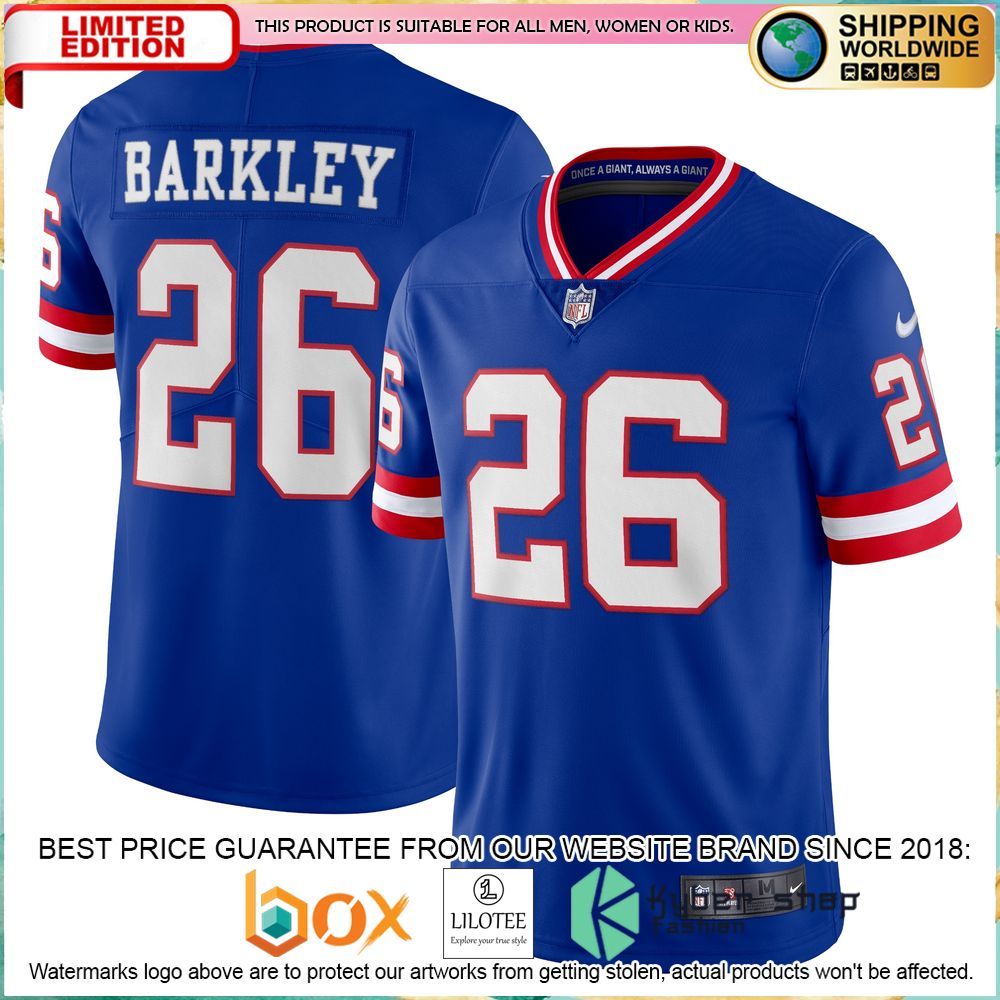 saquon barkley new york giants nike vapor royal football jersey 1 411