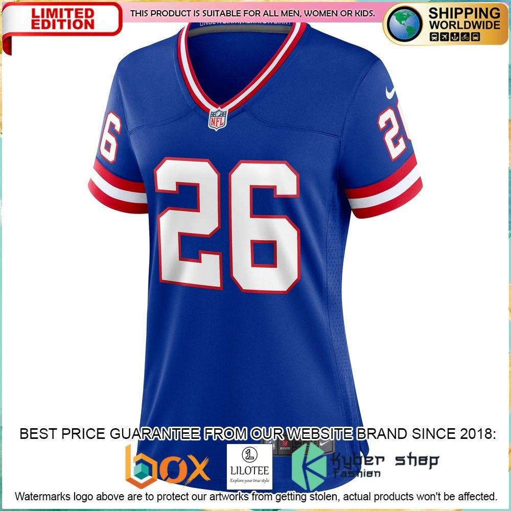 saquon barkley new york giants nike womens royal football jersey 2 622