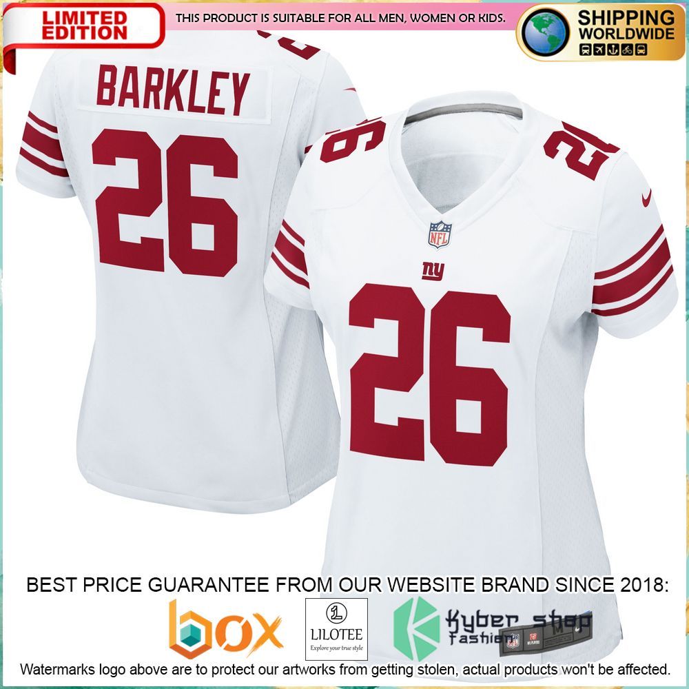 saquon barkley new york giants nike womens white football jersey 1 374
