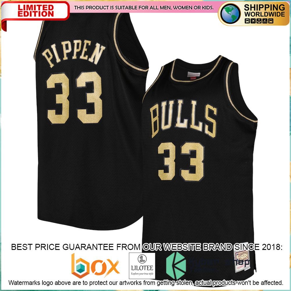 scottie pippen chicago bulls mitchell ness big tall 1997 98 black basketball jersey 1 171