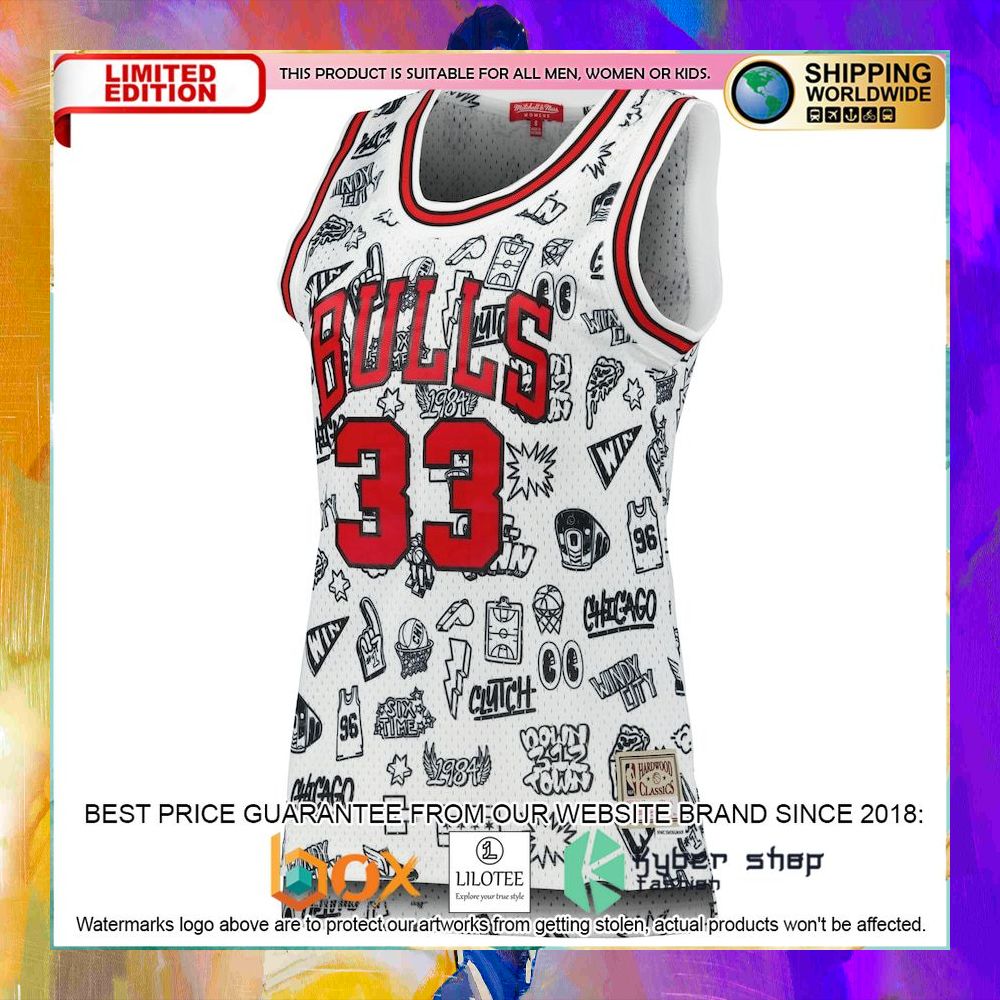 scottie pippen chicago bulls womens 1997 white basketball jersey 2 909