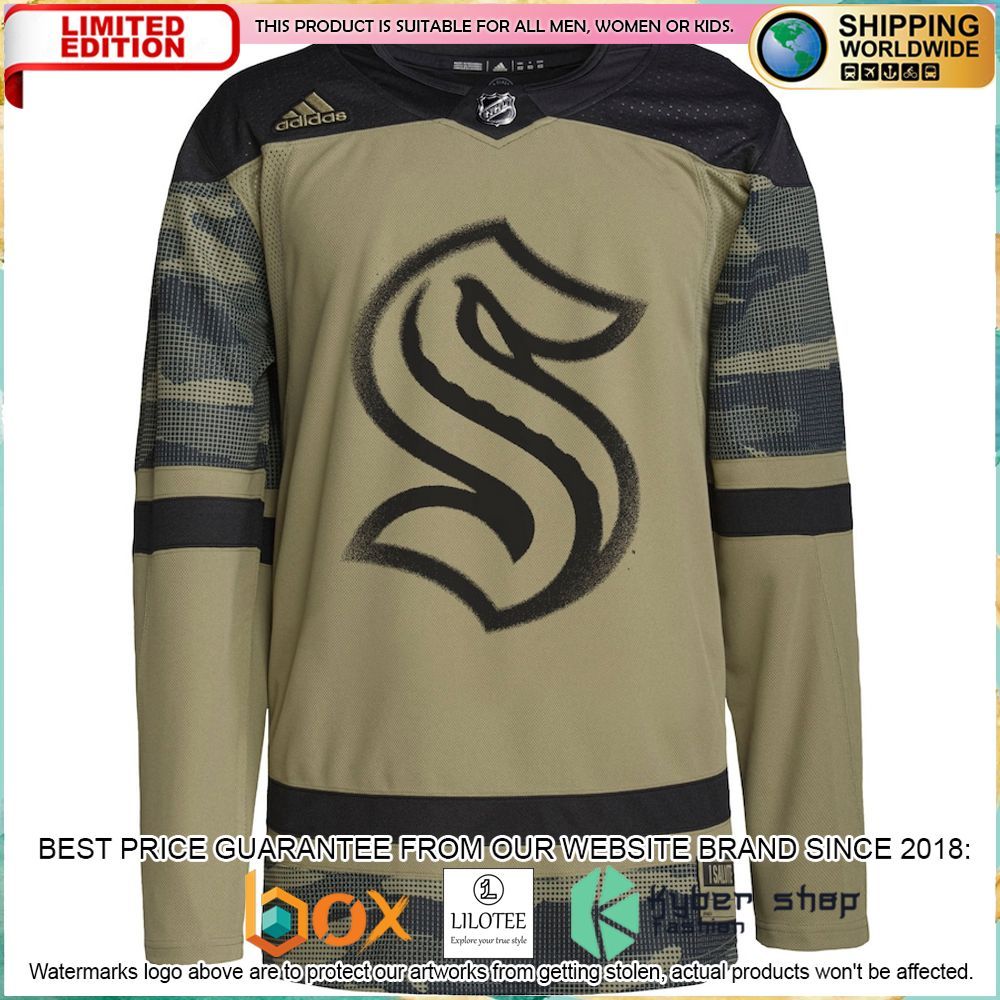 seattle kraken adidas military appreciation team custom camo hockey jersey 2 218