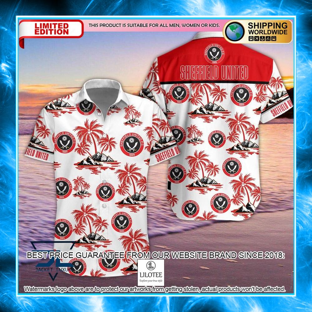 sheffield united f c hawaiian shirt shorts 1 983
