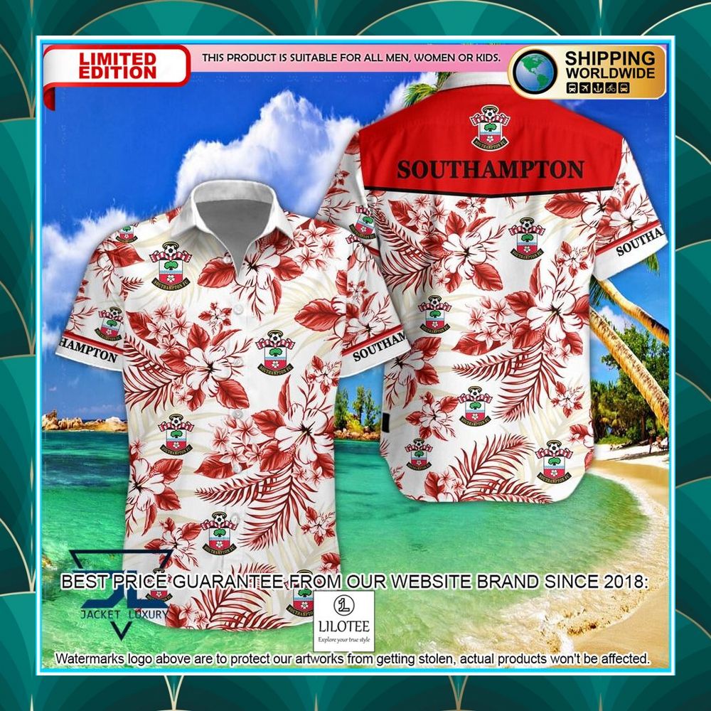 southampton logo hawaiian shirt shorts 1 700