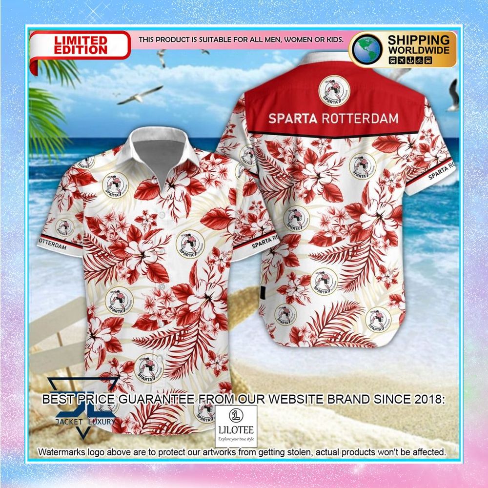 sparta rotterdam hibiscus hawaiian shirt shorts 1 881