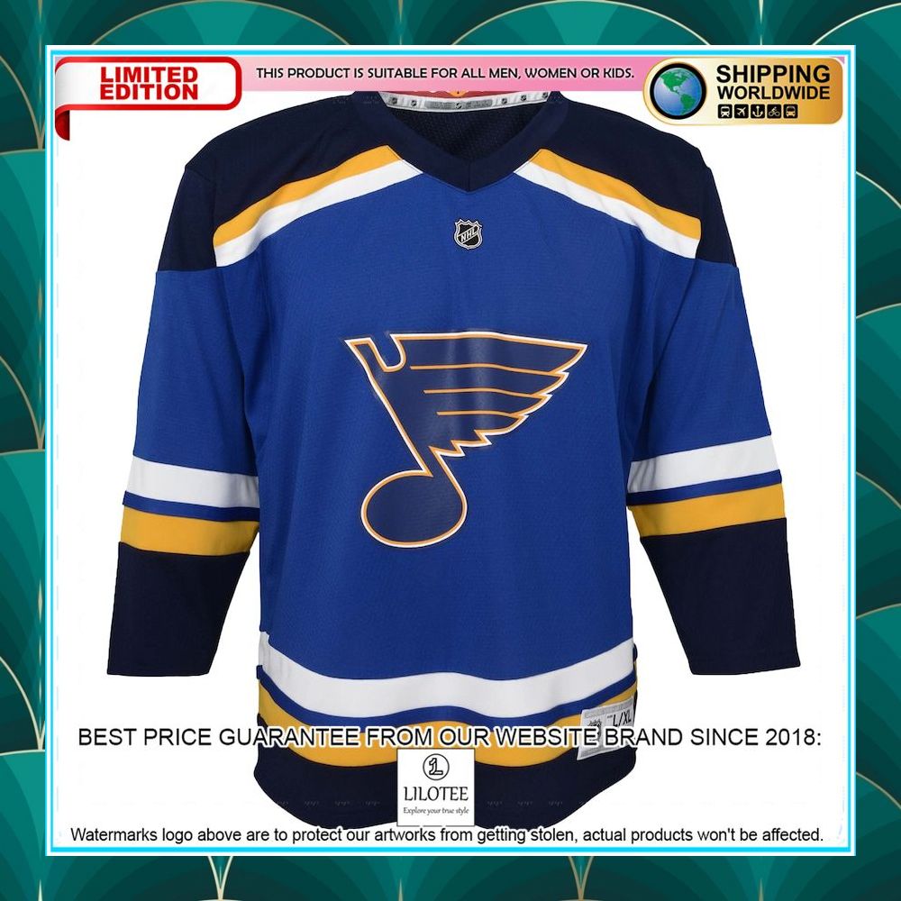 st louis blues toddler home custom navy hockey jersey 2 671