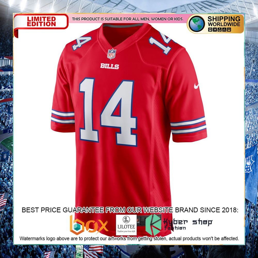 Stefon Diggs Buffalo Bills Nike Red Football Jersey - LIMITED EDITION 7 stefon diggs buffalo bills nike red football jersey 2 909