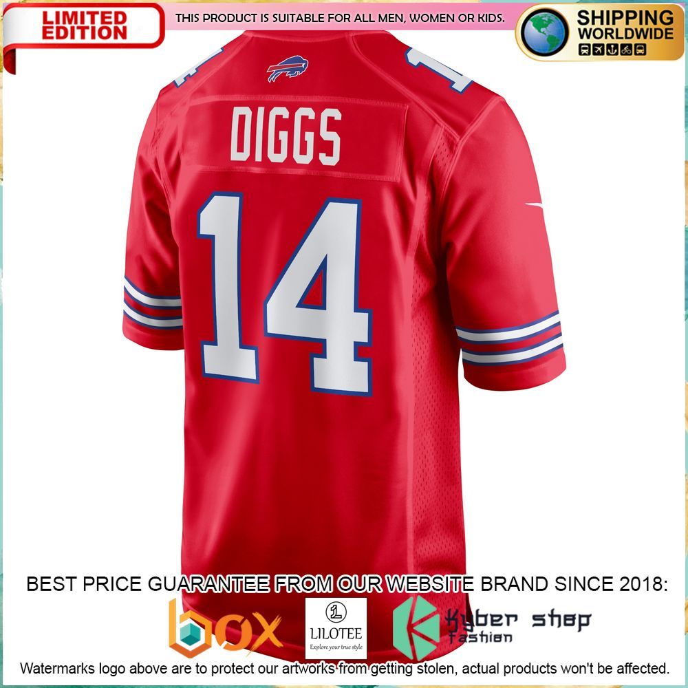 Stefon Diggs Buffalo Bills Nike Red Football Jersey - LIMITED EDITION 3 stefon diggs buffalo bills nike red football jersey 3 567