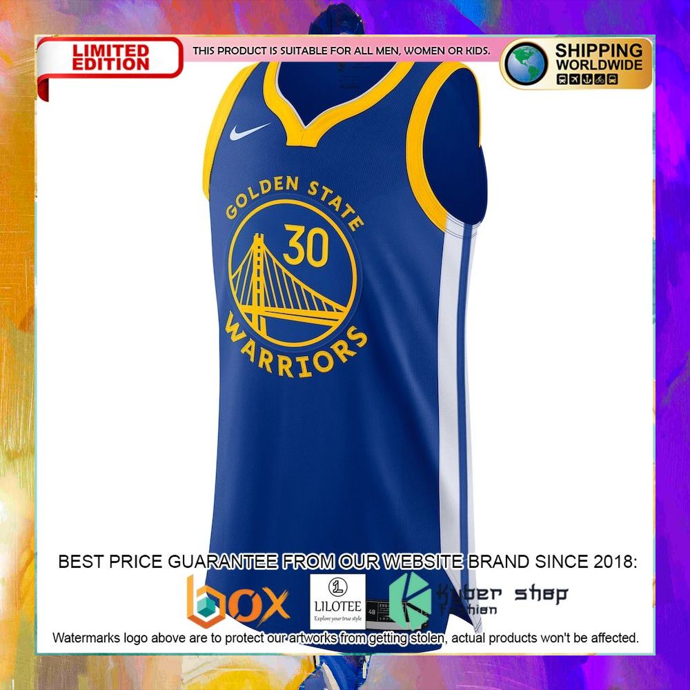 stephen curry golden state warriors 2020 21 royal basketball jersey 2 546