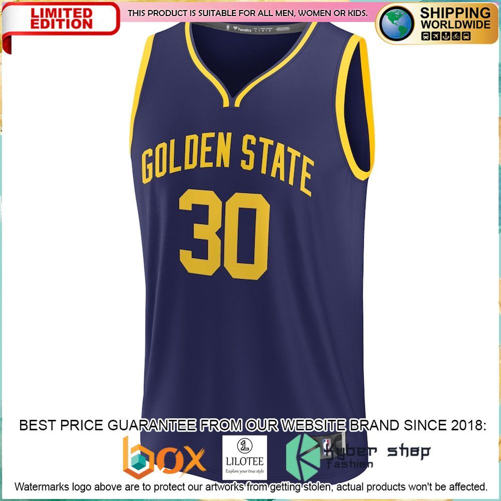 stephen curry golden state warriors 2022 23 navy basketball jersey 2 895