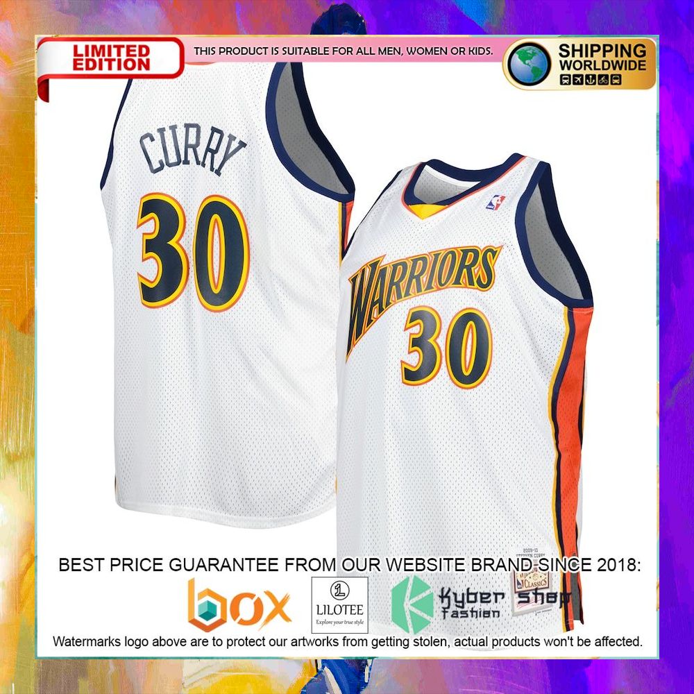 stephen curry golden state warriors big tall 2008 09 white basketball jersey 1 500