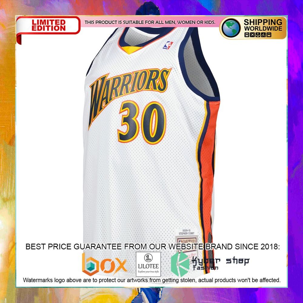 stephen curry golden state warriors big tall 2008 09 white basketball jersey 2 214