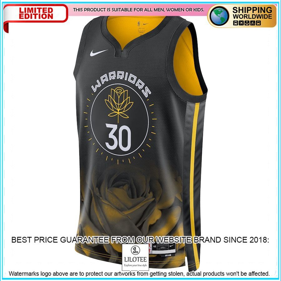 stephen curry golden state warriors nike 2022 23 black basketball jersey 2 190