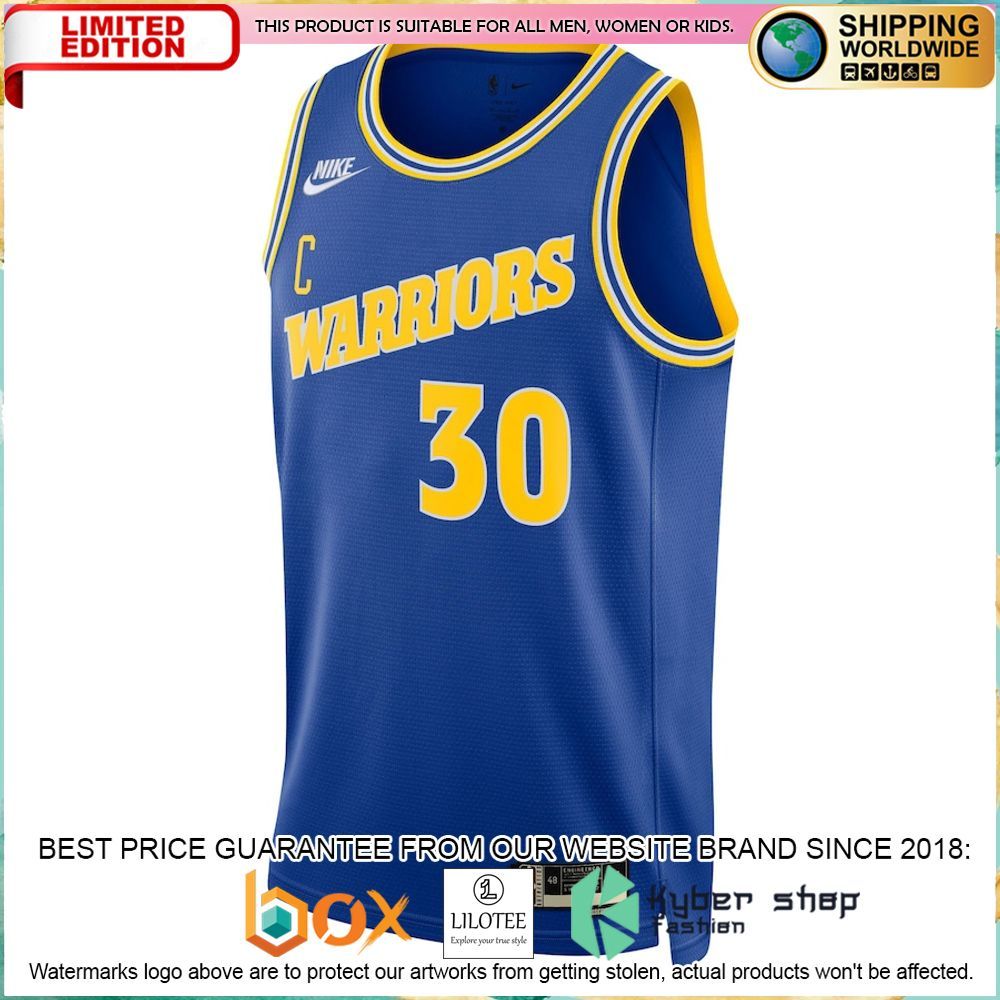 stephen curry golden state warriors nike 2022 23 blue basketball jersey 2 150