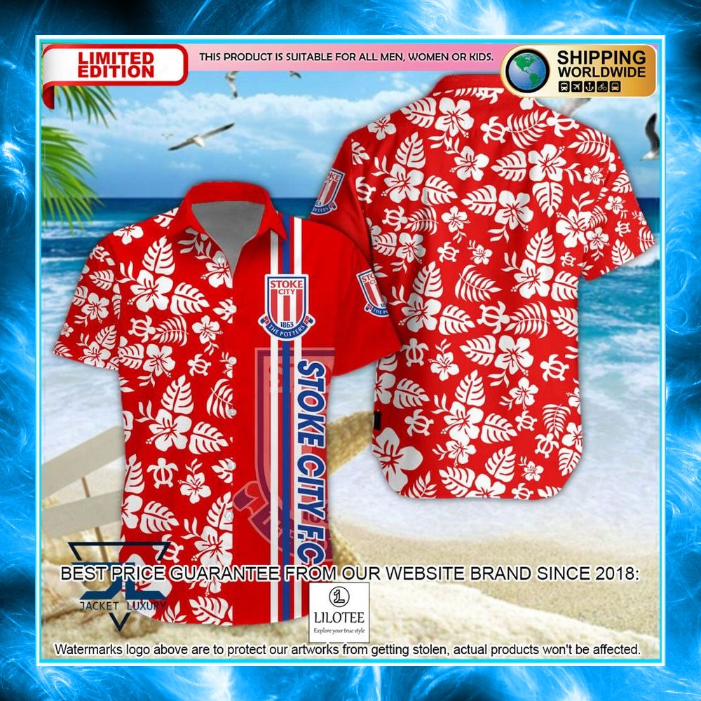 stoke city f c red hawaiian shirt shorts 1 27