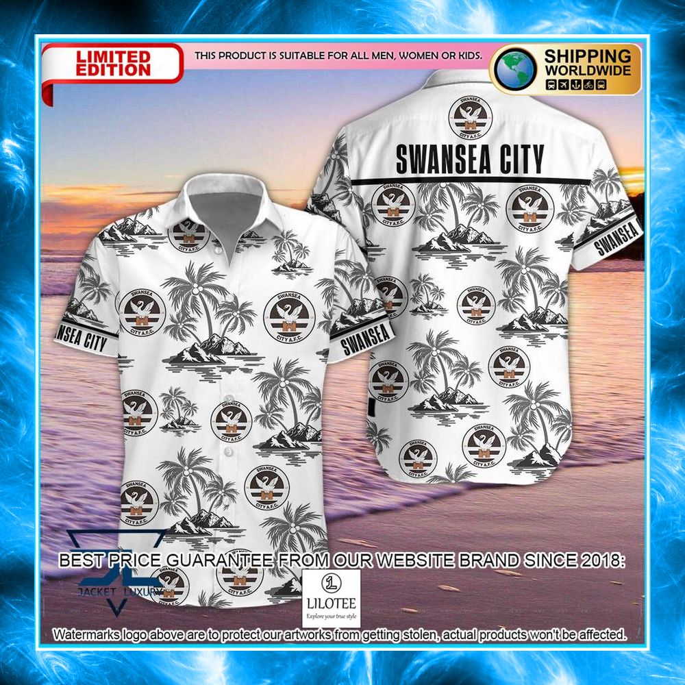 swansea city a f c hawaiian shirt shorts 1 429