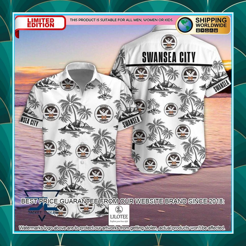 swansea city a f c hawaiian shirt shorts 1 468