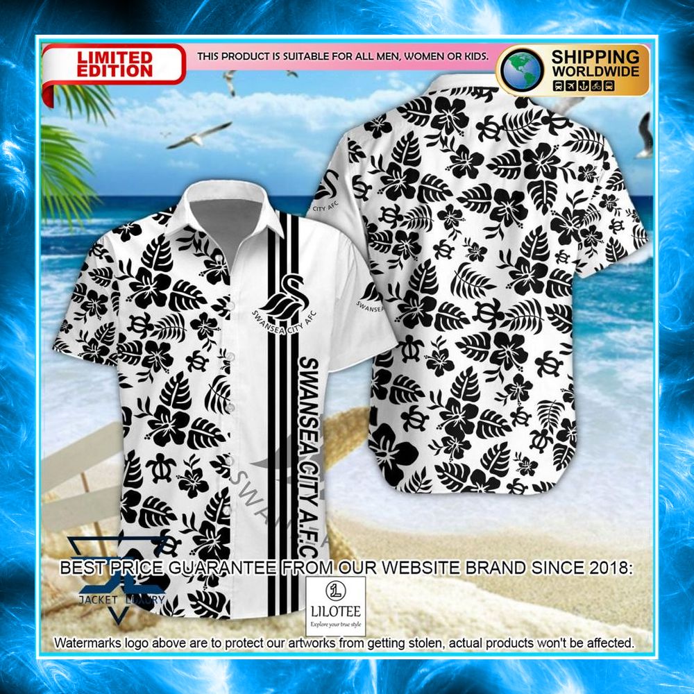 swansea city a f c logo hawaiian shirt shorts 1 115