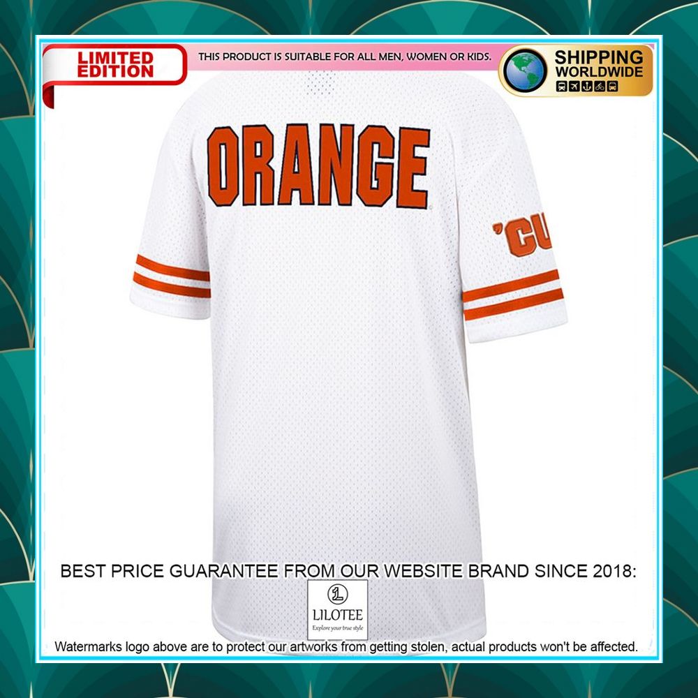 syracuse orange white orange baseball jersey 3 366