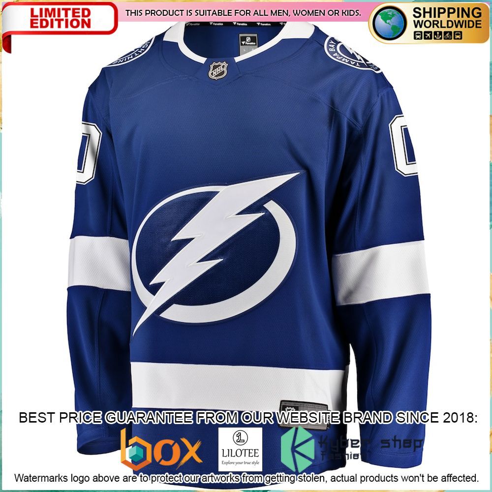 tampa bay lightning fanatics branded home custom blue hockey jersey 2 568