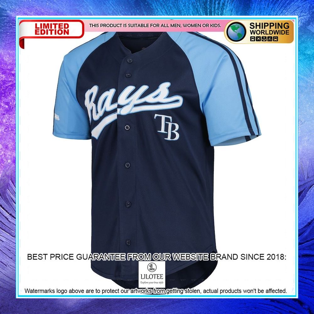 tampa bay rays stitches team navy baseball jersey 2 689