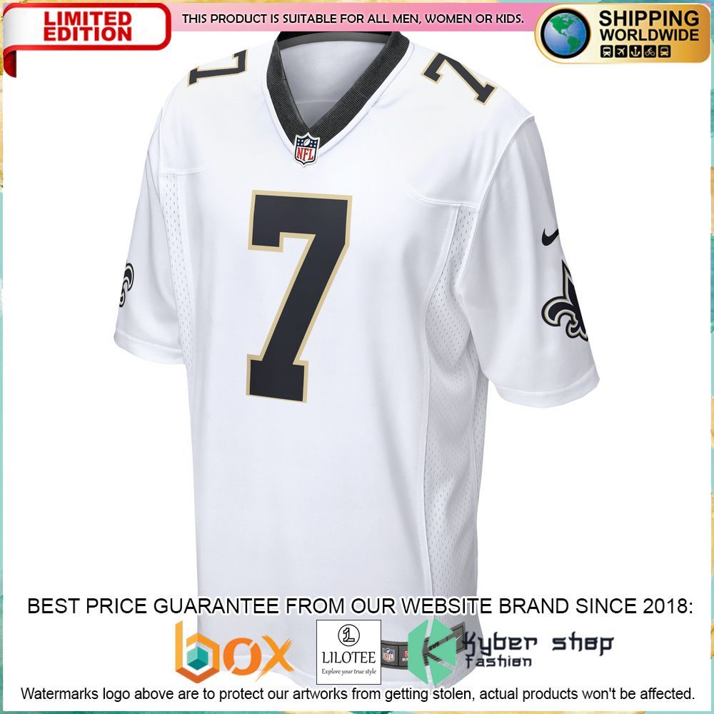taysom hill new orleans saints nike white football jersey 2 985