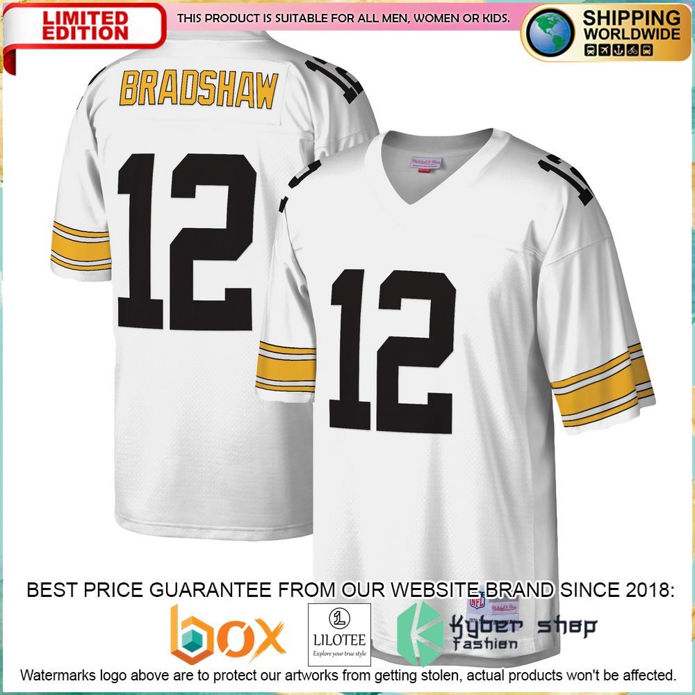 Terry Bradshaw Pittsburgh Steelers Mitchell & Ness Legacy Replica Black Football Jersey - LIMITED EDITION 5 terry bradshaw pittsburgh steelers mitchell ness legacy replica black football jersey 5 847