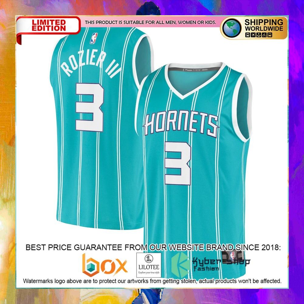 terry rozier iii charlotte hornets 2020 21 teal basketball jersey 1 197