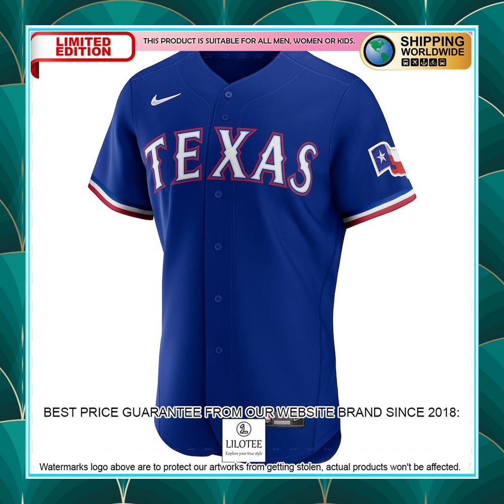 texas rangers nike alternate team royal baseball jersey 2 668