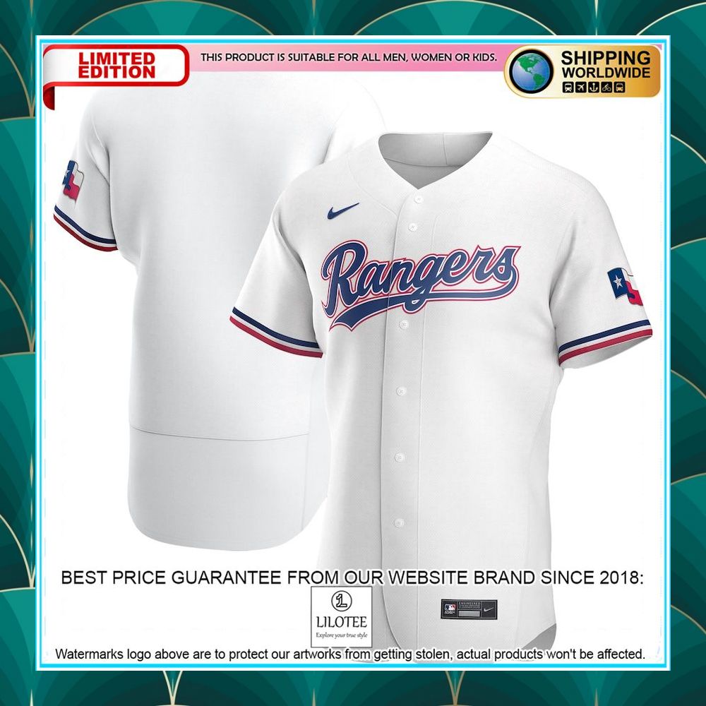 texas rangers nike home team logo white baseball jersey 1 706