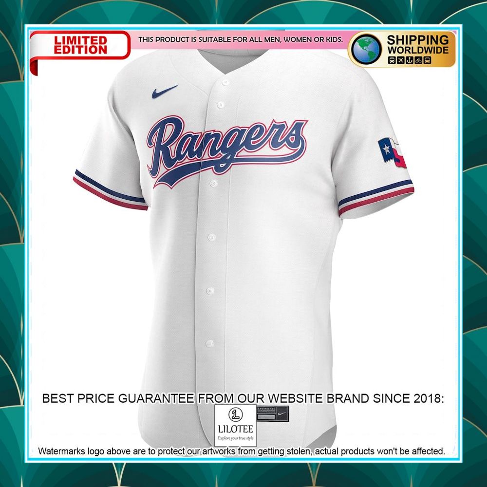 texas rangers nike home team logo white baseball jersey 2 715