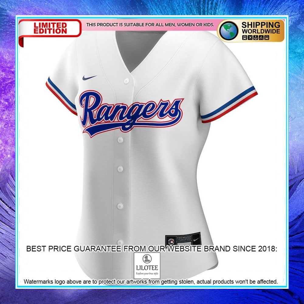 texas rangers nike women home custom white baseball jersey 2 169