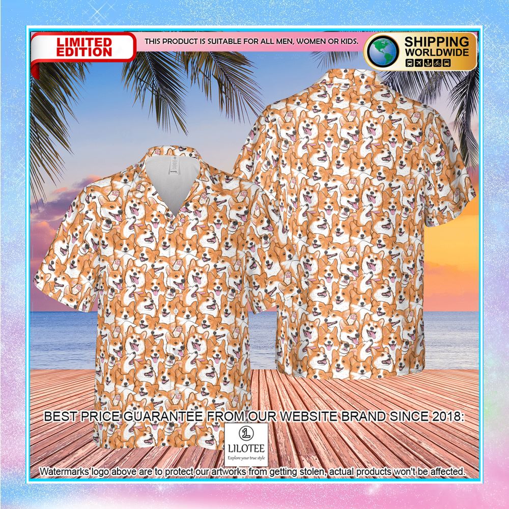 thats a lot of corgi hawaiian shirt 2 592