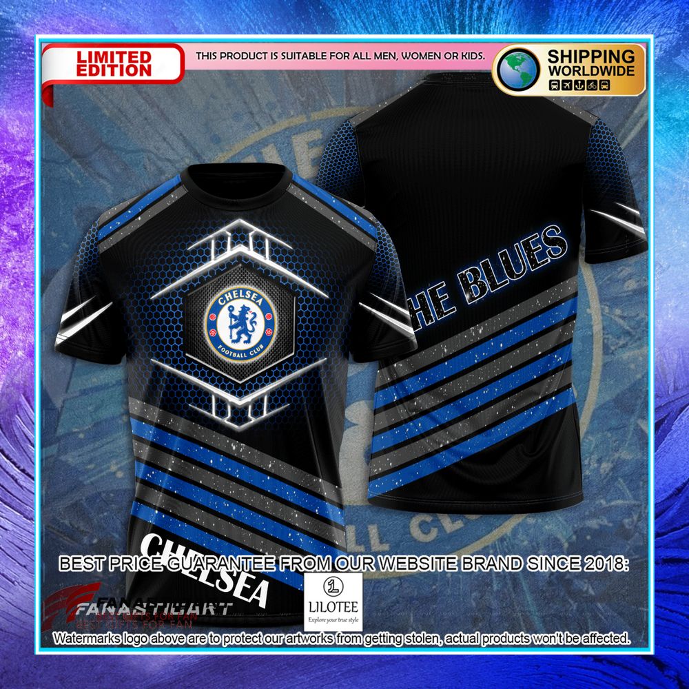 the blues chelsea fc black hoodie shirt 2 974