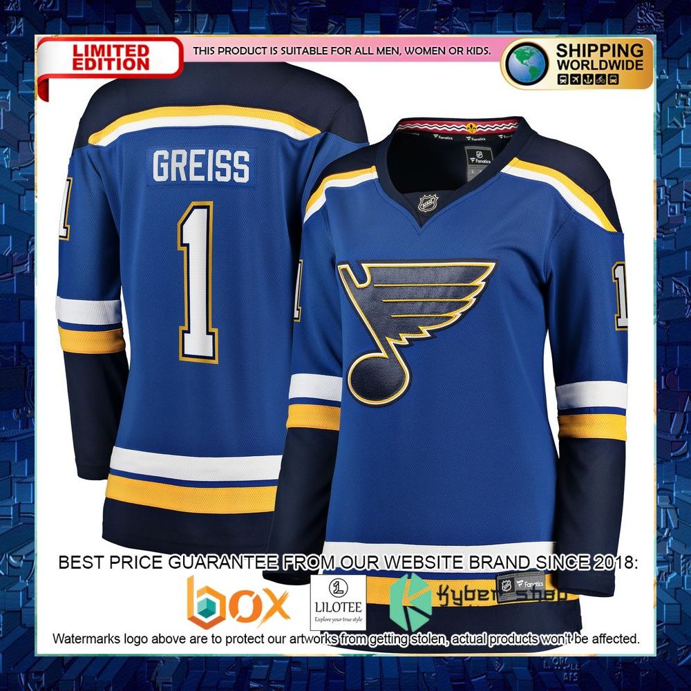 Thomas Greiss St. Louis Blues Women’s Blue Hockey Jersey - LIMITED EDITION 8 thomas greiss st louis blues womens blue hockey jersey 4 180