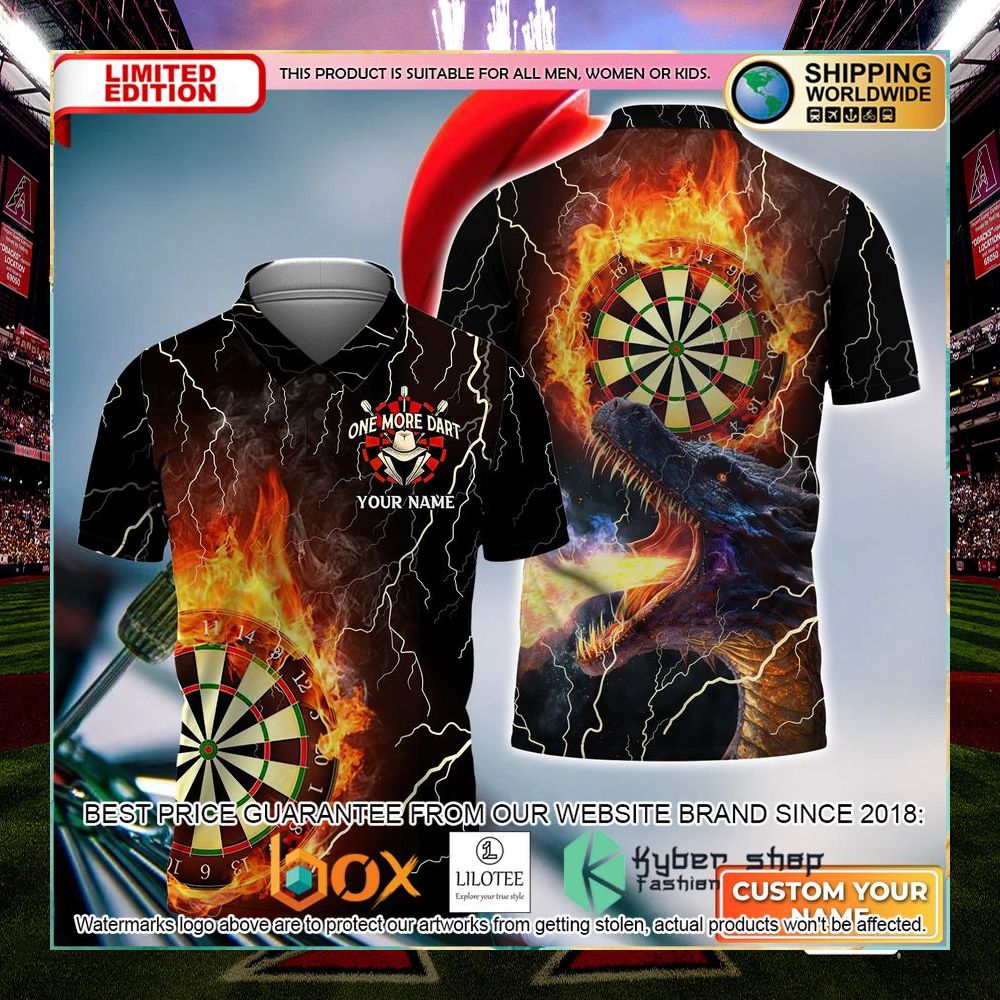 thunder flame bulleyes dartboard your name dragon and darts polo shirt 1 531