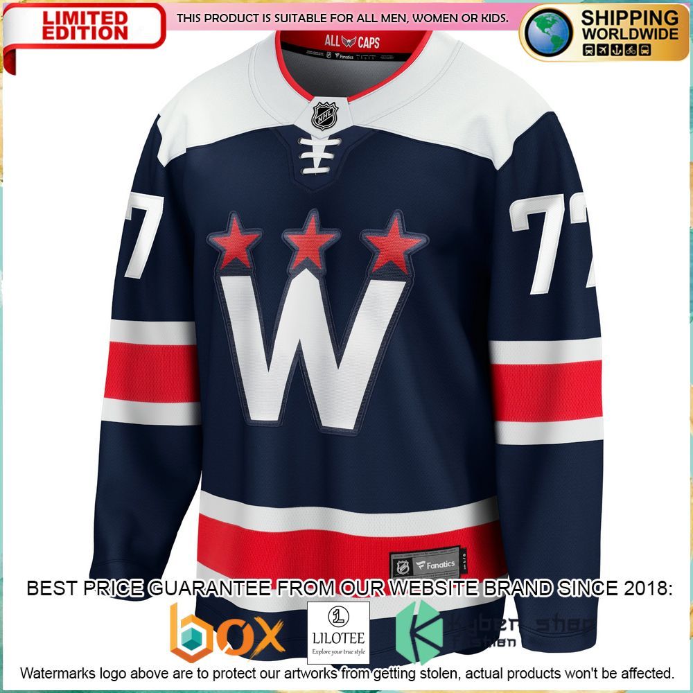 tj oshie washington capitals 2020 21 alternate premier navy hockey jersey 2 637